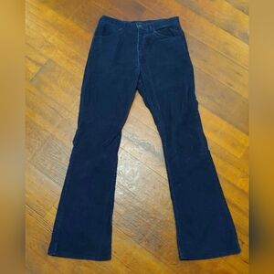 Vintage 1970s JC Penney Navy Corduroy Flares